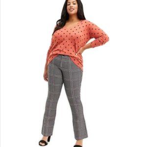 Torrid Grey Plaid Pointe Trouser Size 30